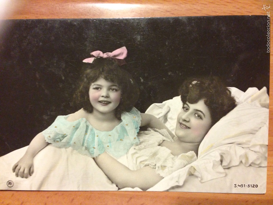 Postales: Antigua postal mujer con ni&ntilde;a - Foto 1