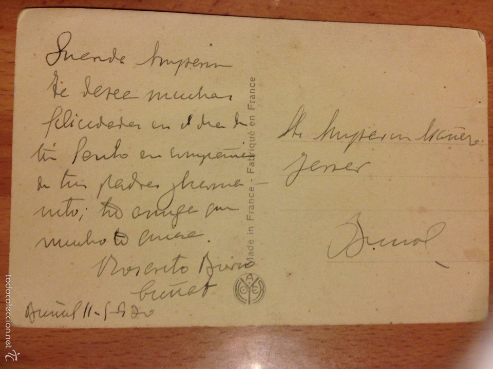 Postales: Antigua postal rosa ni&ntilde;a con jarr&oacute;n - Foto 2