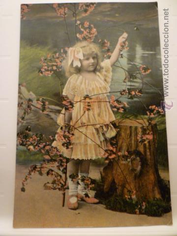 Postales: FOTO POSTAL NI&Ntilde;A. ESCRITA. - Foto 1
