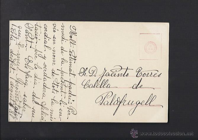 Postales: Antigua postal ni&ntilde;as sobre trineo. - Foto 2