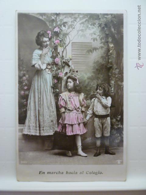 Postales: POSTAL ANTIGUA COLOREADA. ESCRITA. - Foto 1