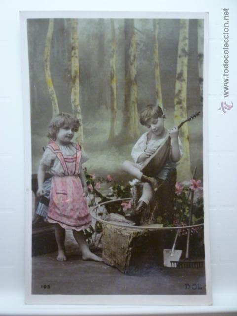 Postales: POSTAL INFANTIL COLOREADA. ED. DOL 195. ESCRITA. - Foto 1