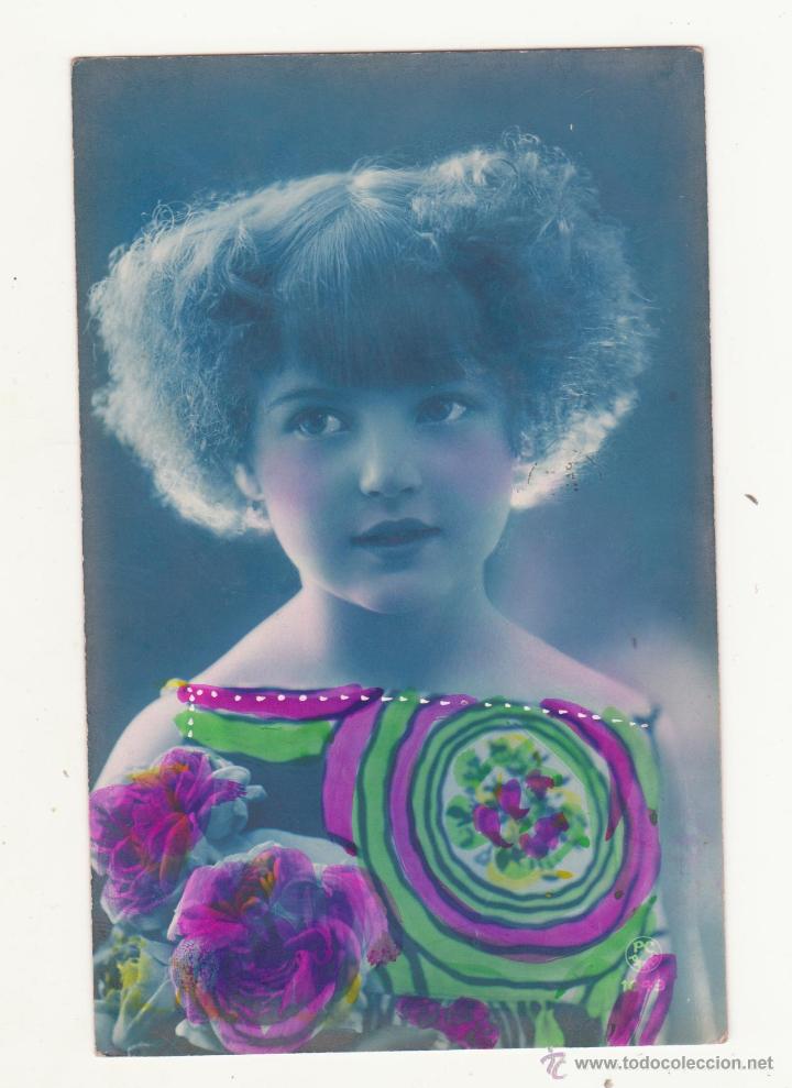 Postales: postal ni&ntilde;a circulada - Foto 1