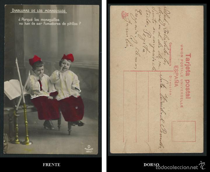 Postales: Postal monaguillo. 1910?. - Foto 1