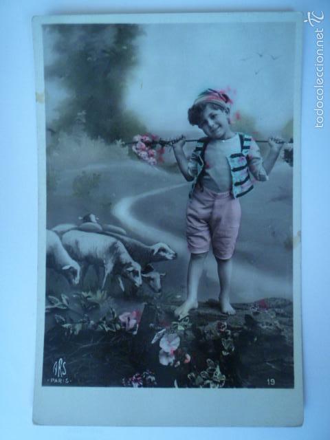 Postales: POSTAL INFANTIL COLOREADA. ED. ARS PARIS 19. ESCRITA. - Foto 1