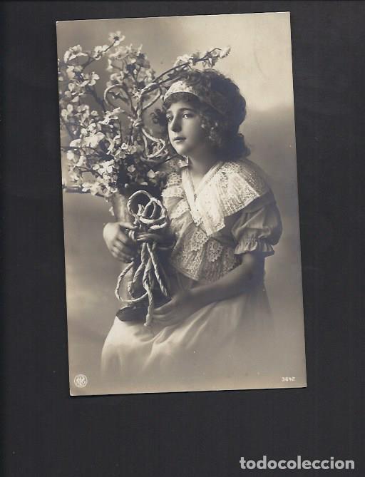 Postales: Antigua postal . Ni&ntilde;a . Circulada. - Foto 1