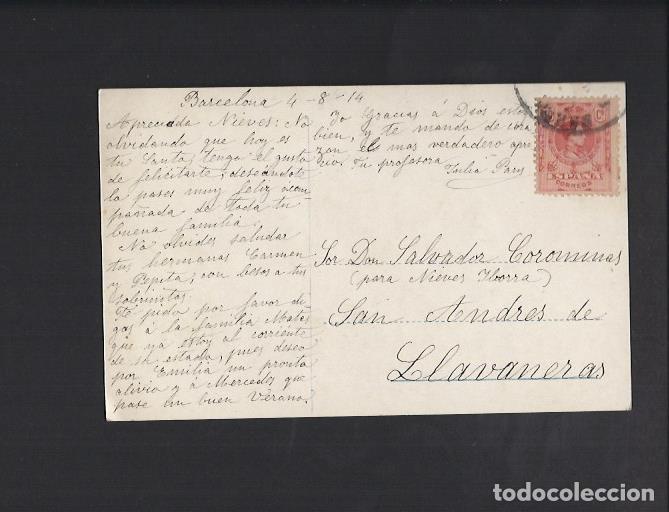 Postales: Antigua postal . Ni&ntilde;a . Circulada. - Foto 2