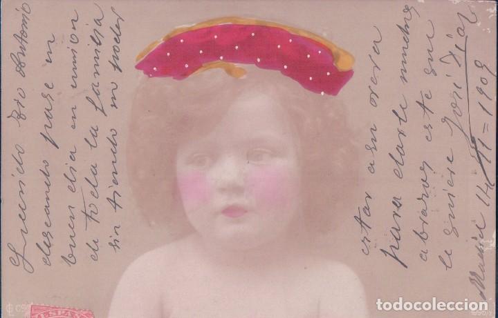 Postcards: Postal ni&ntilde;a - Kohledruck Photographie - circulada