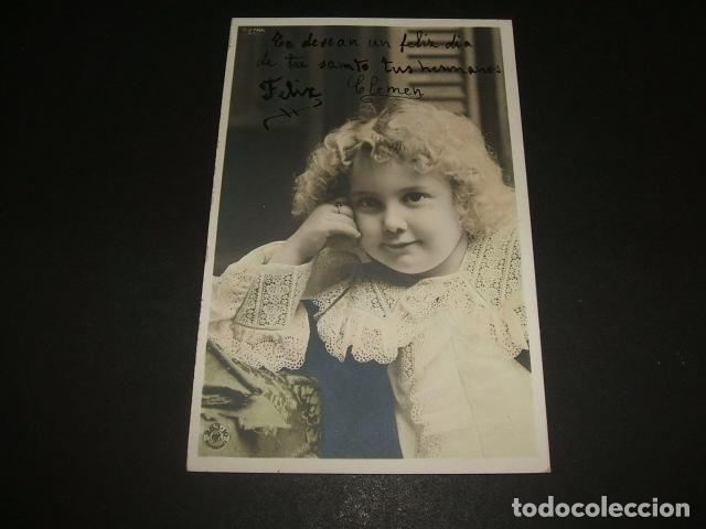 Postales: NI&Ntilde;A PENSANDO POSTAL 1904 - Foto 1