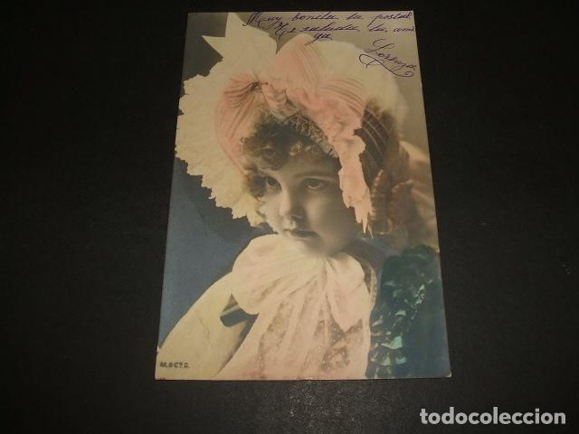Postales: NI&Ntilde;A CON SOMBRERO POSTAL 1904 - Foto 1