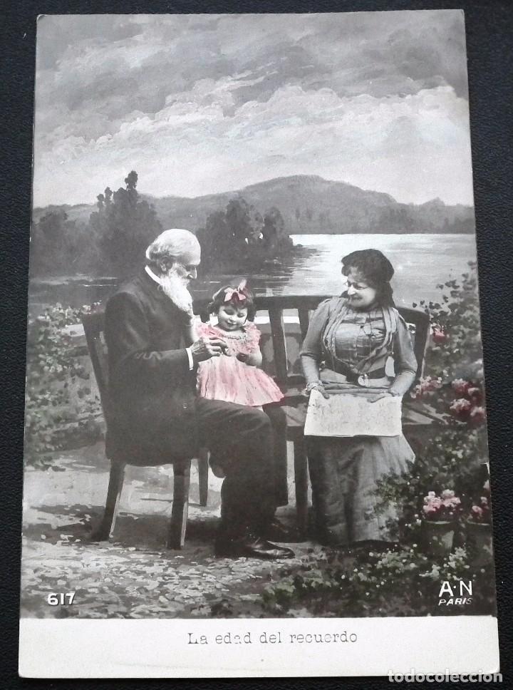Postales: POSTAL LA EDAD DEL RECUERDO. EDICIONES AN, PARIS. N&Uacute;M. 617 - Foto 1