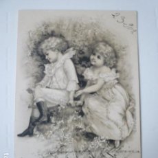 Postales: POSTAL ILUSTRACION INFANTIL. SIN DIVIDIR Y CIRCULADA 1902.