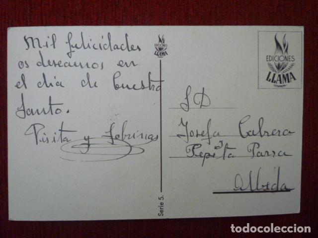 Postales: POSTAL EDICIONES LLAMA. SERIE 5. ESCRITA. - Foto 2