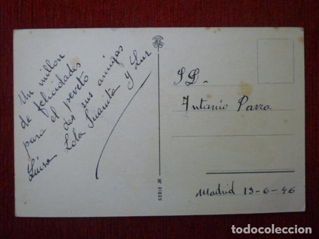 Postales: POSTAL EDICIONES TRIO. SERIE 38. ESCRITA 1946. - Foto 2