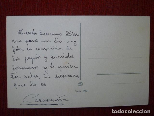 Postales: POSTAL EDICIONES PABLO DUMMATZEN SERIE 1014. ESCRITA. - Foto 2