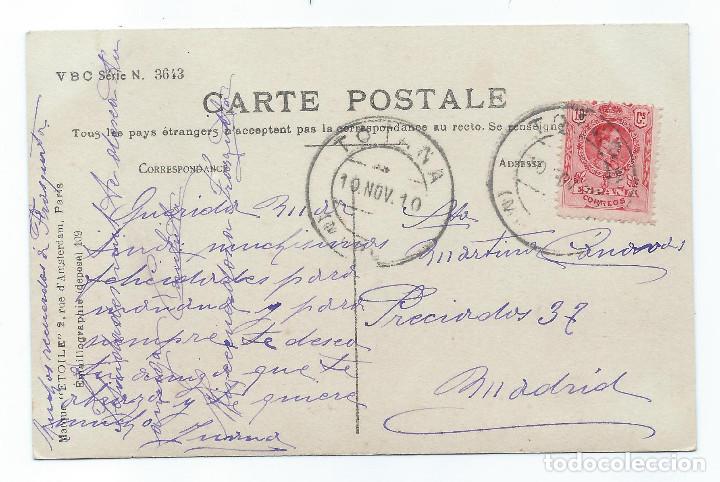 Postales: POSTAL. NI&Ntilde;A Y GATO. A&Ntilde;O 1910. - Foto 2