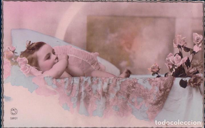 Postales: POSTAL RETRATO BEBE NI&Ntilde;A -  P-C PARIS 6201