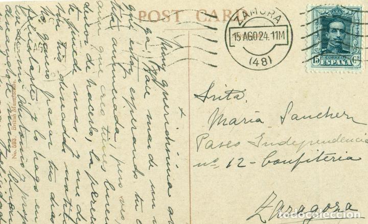 Postales: POSTAL ROMANTICA DE FRED SPURGIN. CIRCULADA EN 1924 - Foto 2