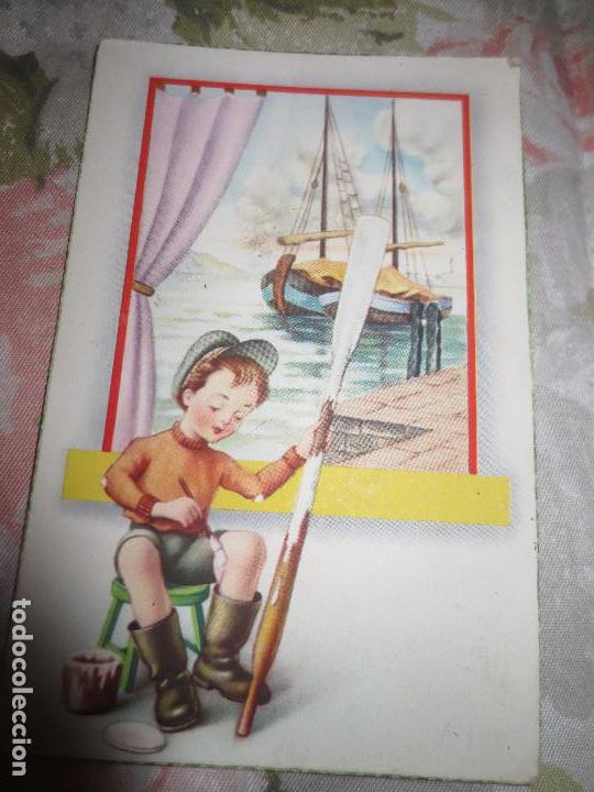 Postales: c y z    567 ni&ntilde;o remo - Foto 1
