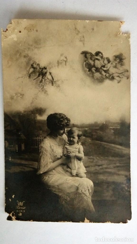 Postales: POSTAL MAMA CON SU BEBE - Foto 1