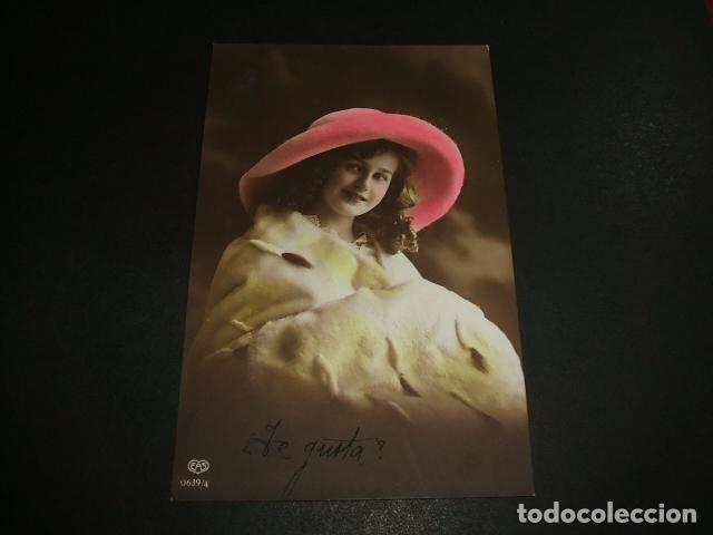 Postales: NI&Ntilde;A CON SOMBRERO POSTAL - Foto 1