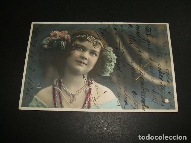 Postales: NI&Ntilde;A CON COLLARES POSTAL - Foto 1