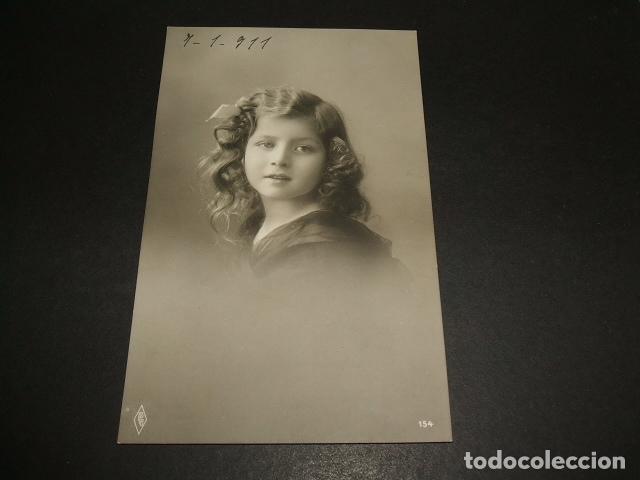 Postales: NI&Ntilde;A CON RIZOS POSTAL - Foto 1