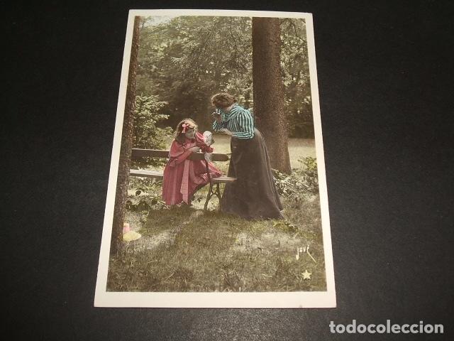 Postales: NI&Ntilde;AS HACIENDO POMPAS DE JABON POSTAL 1908 - Foto 1