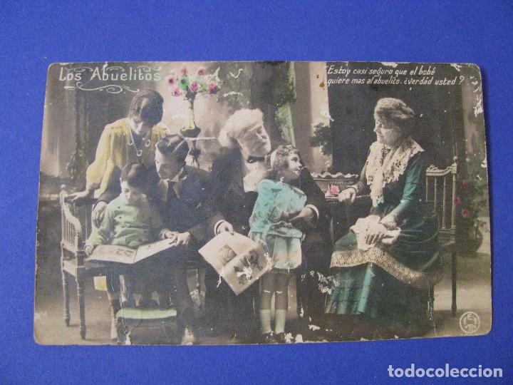 Postales: ANTIGUA POSTAL. LOS ABUELITOS. ESCRITA. ESPA&Ntilde;A. - Foto 1