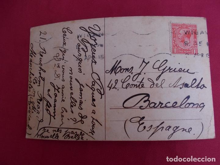 Postales: ANTIGUA POSTAL. DOS NI&Ntilde;OS JUGANDO. - Foto 2