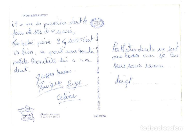 Postales: Postal francesa. Mon bebe est une merveille - Foto 2