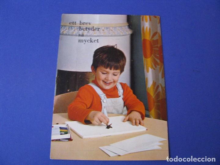 Postales: POSTAL DE SUECIA. NI&Ntilde;O. SIN CIRCULAR. 1966. - Foto 1