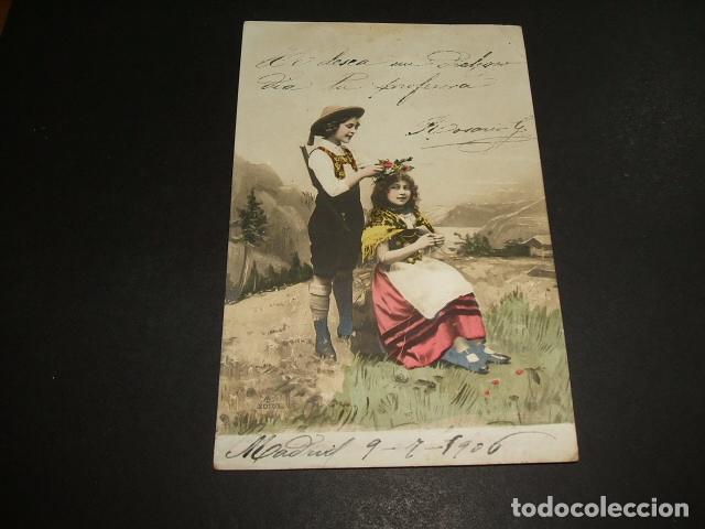Postales: NI&Ntilde;OS EN EL CAMPO POSTAL 1906 - Foto 1