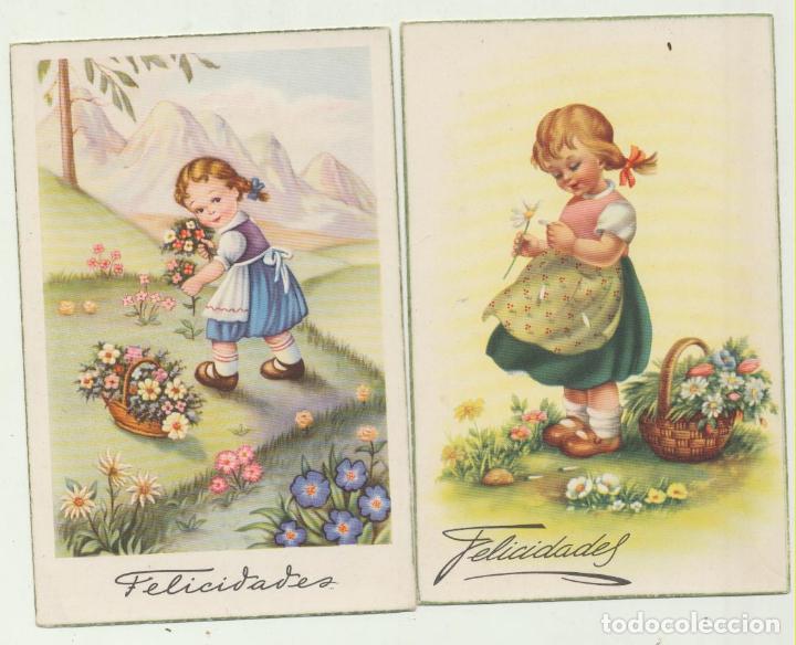 Postales: Lote de 2 Postales. A&ntilde;os 40 - 50. - Foto 1