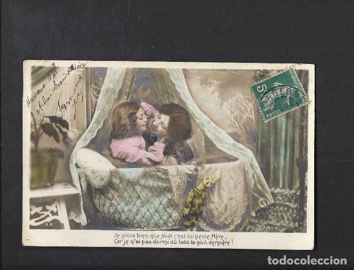 Postales: Antigua postal. Madre e hija. Circulada - Foto 1