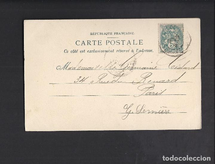 Postales: Antigua postal . Hermanos. Circulada 1904 - Foto 2