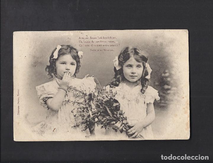 Postales: Antigua postal . Ni&ntilde;as. Circulada - Foto 1