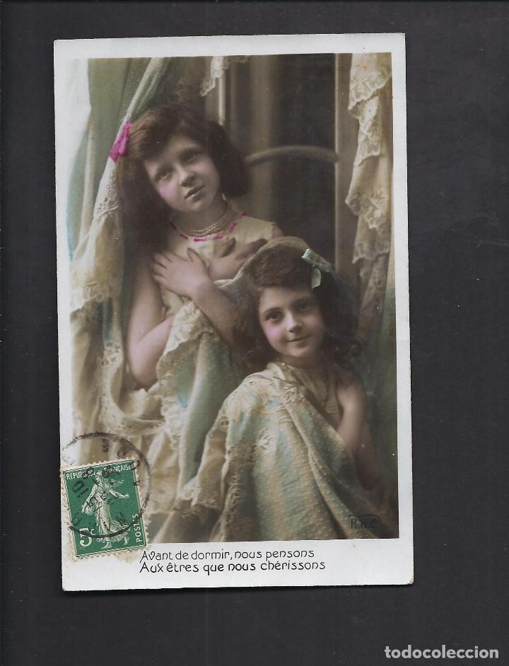 Postales: Antigua postal . Ni&ntilde;as. Circulada - Foto 1