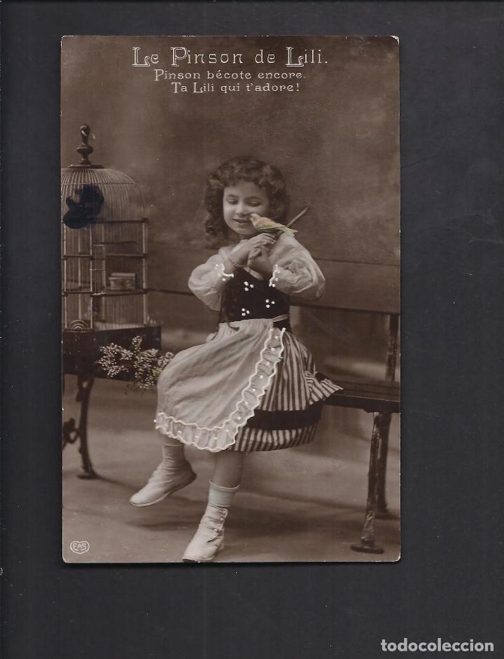 Postales: Antigua postal . Ni&ntilde;a. Circulada - Foto 1