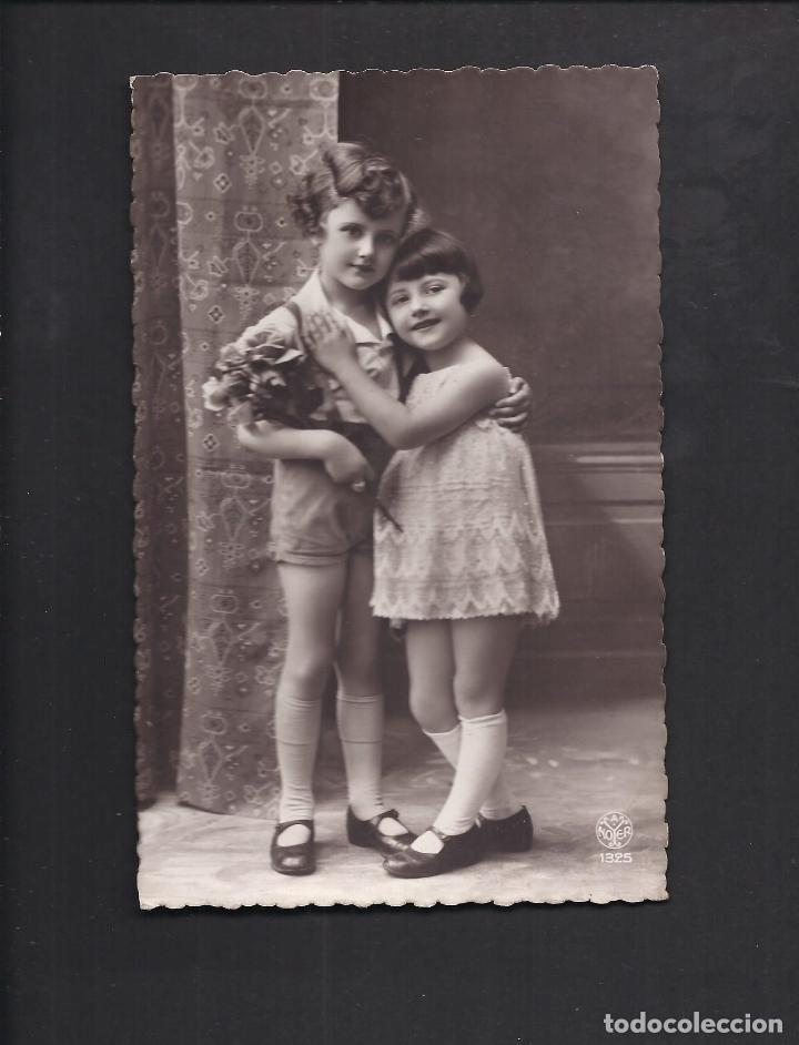 Postales: Antigua postal ni&ntilde;as. Circulada 1933 - Foto 1
