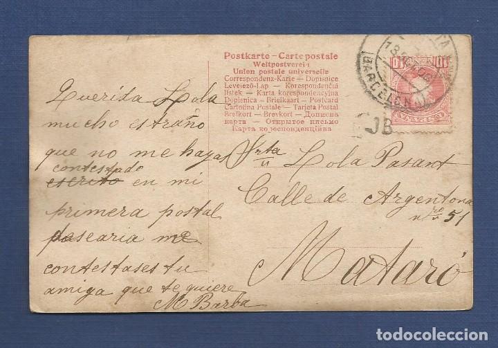 Postales: POSTAL NI&Ntilde;A 1906 - ESCRITA Y CIRCULADA - Foto 2