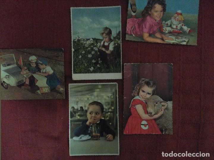 Postales: 5 postales n&ntilde;os a&ntilde;os 50 - Foto 1
