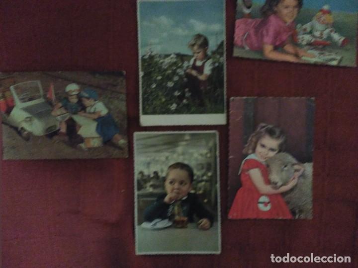 Postales: 5 postales n&ntilde;os a&ntilde;os 50 - Foto 2