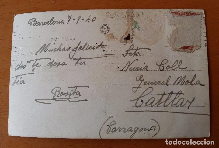 Postales: Postal escrita y circulada, sin sellos - Foto 2