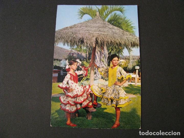 Postales: POSTAL DE COSTA DEL SOL. GITANILLAS. ED. MONTERO. 1971. RECORTADA. - Foto 1