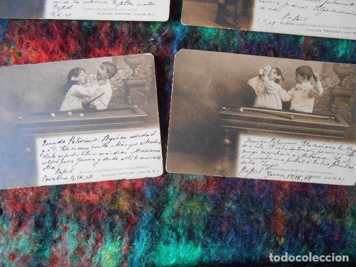 Postales: Serie de 9 POSTALES  -Escritas a&ntilde;o 1905 - Foto 4