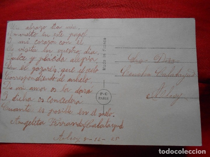 Postales: Tres en un Burro  A&ntilde;o 1925- - Foto 2