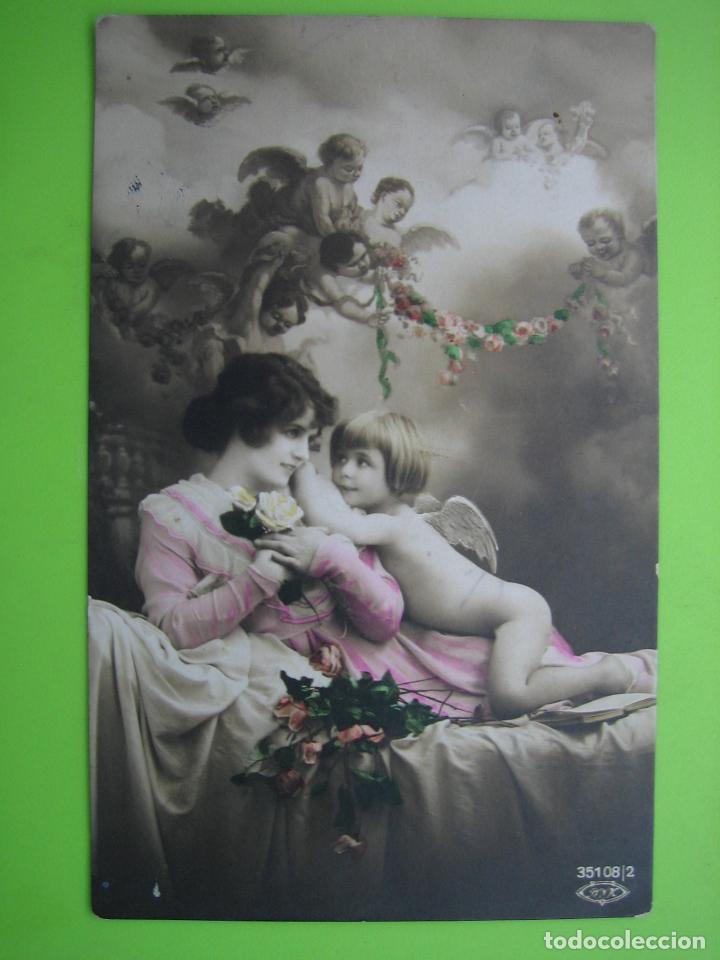 Postales: Antigua postal de ni&ntilde;os - Foto 1