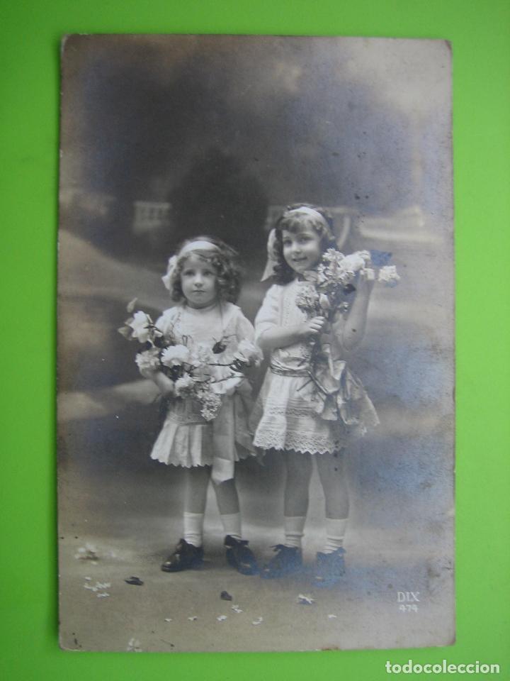 Postales: Antigua postal de ni&ntilde;os - Foto 1