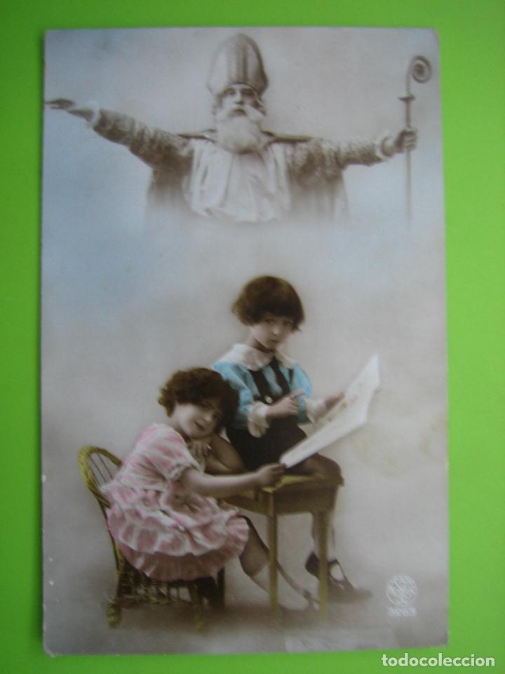 Postales: Antigua postal de ni&ntilde;os - Foto 1